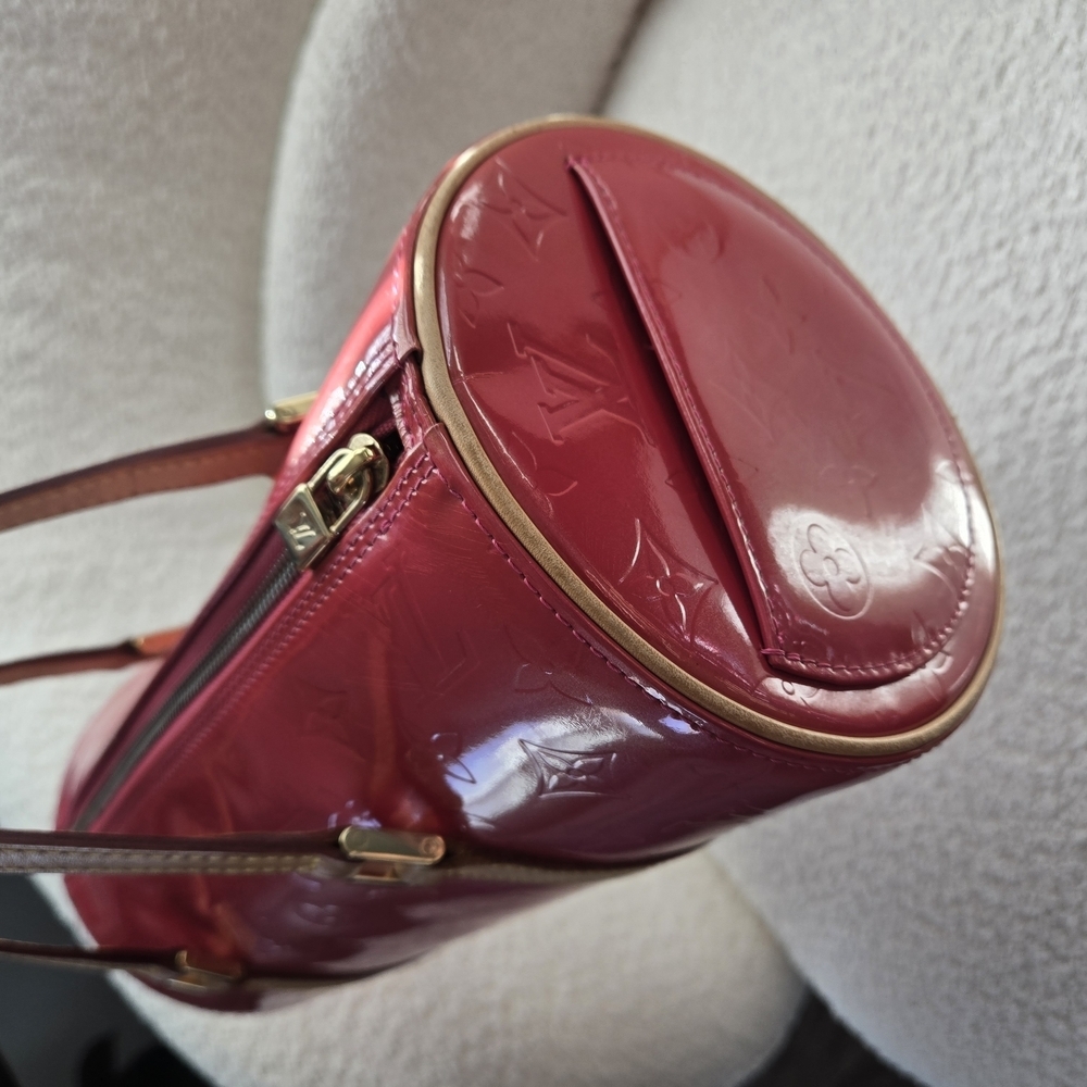 Louis Vuitton Red Vernis papillon bedford bag - Picture 5 of 17